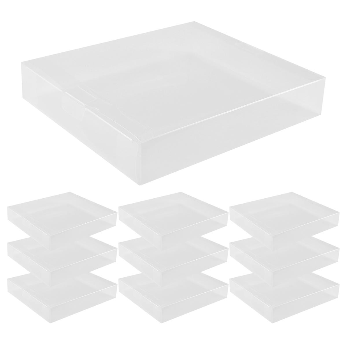 Clear CD Display Box Storage Protective Case 143x126x25mm