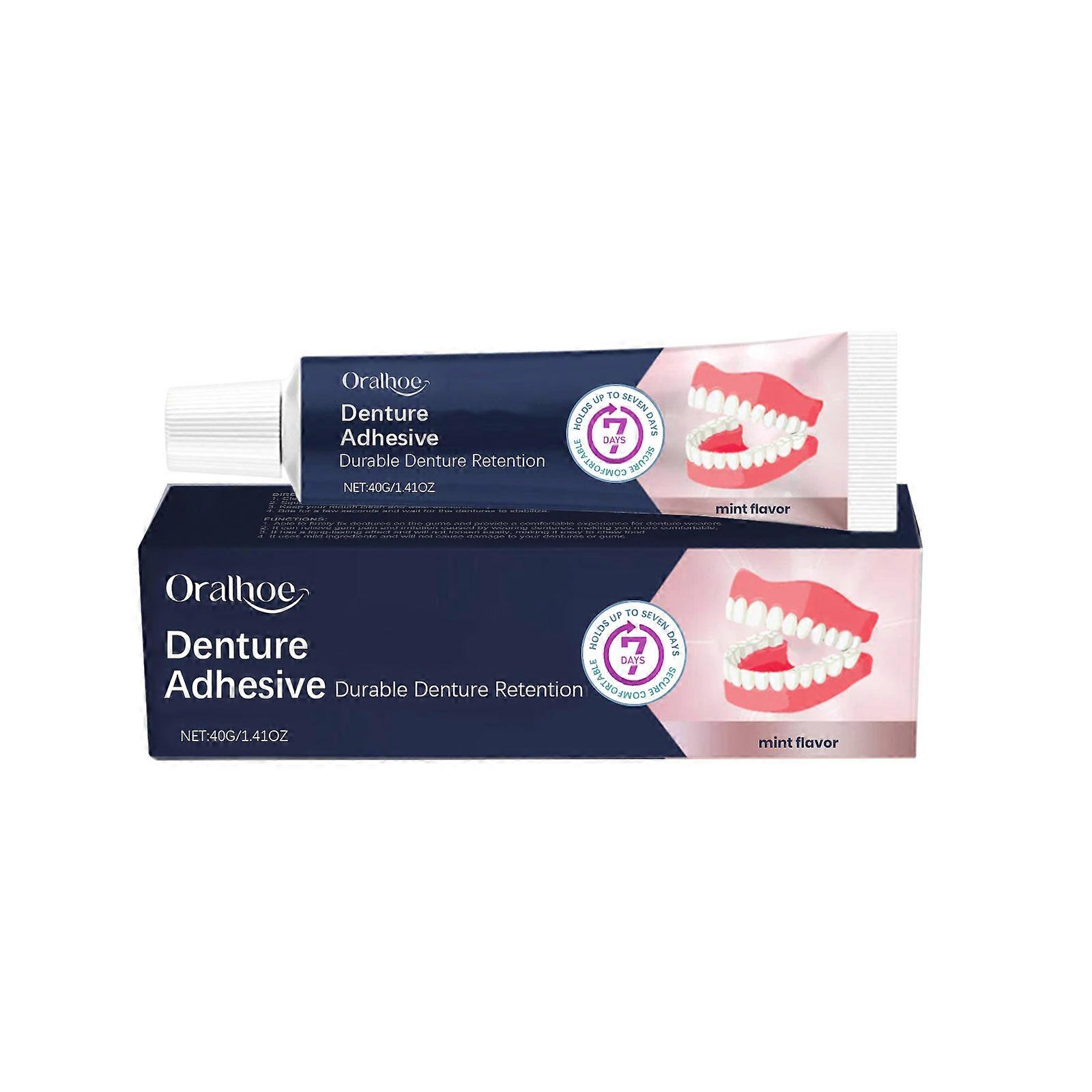 Oralhoe Denture Fixing Adhesive Naturally Adheres And Comfortably Fixes Dentures, Enhancing The Beauty Of A Smile