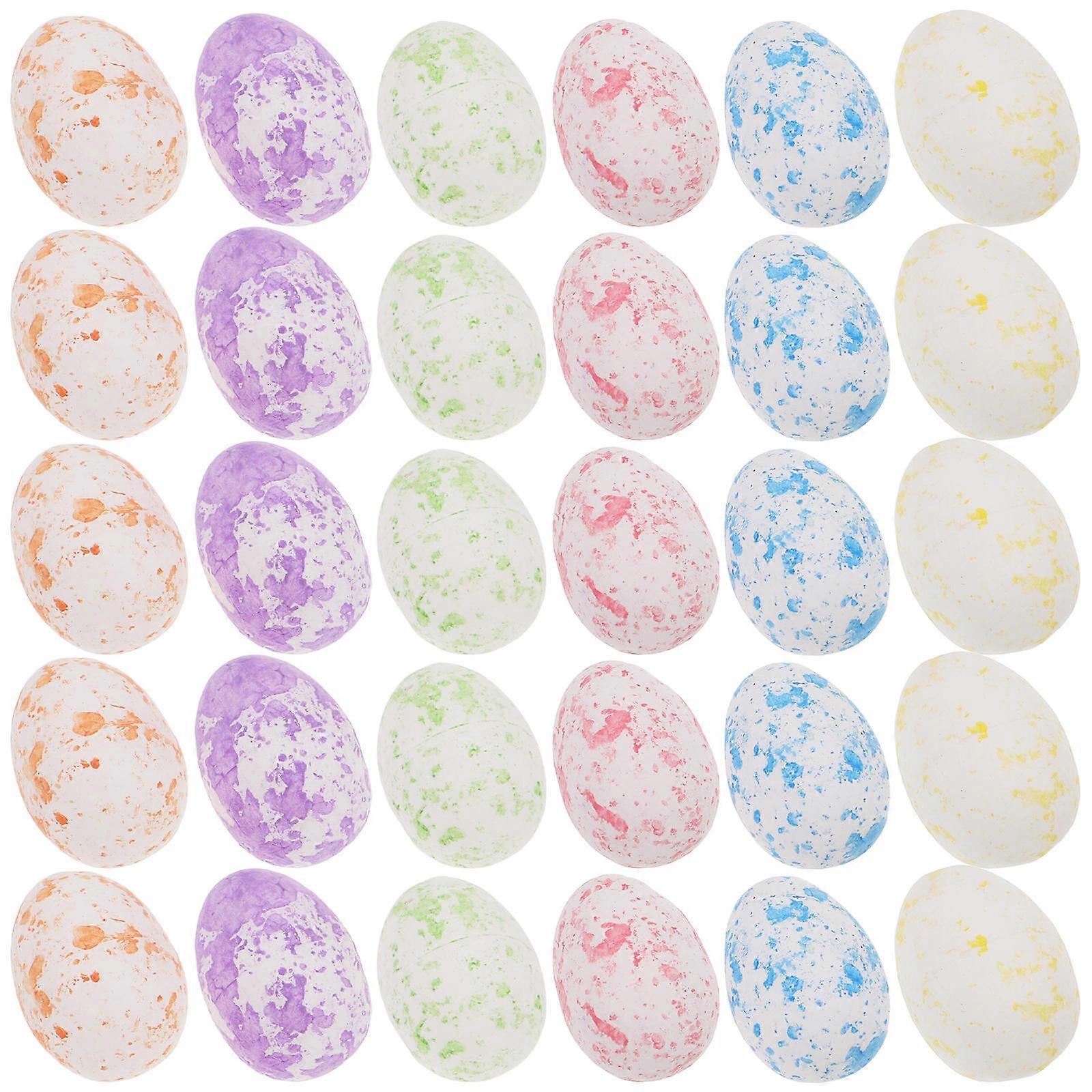 Unique Spotted Foam Eggs DIY Festive Ornaments for Easter Celebrations Assorted Color 160 Pcs