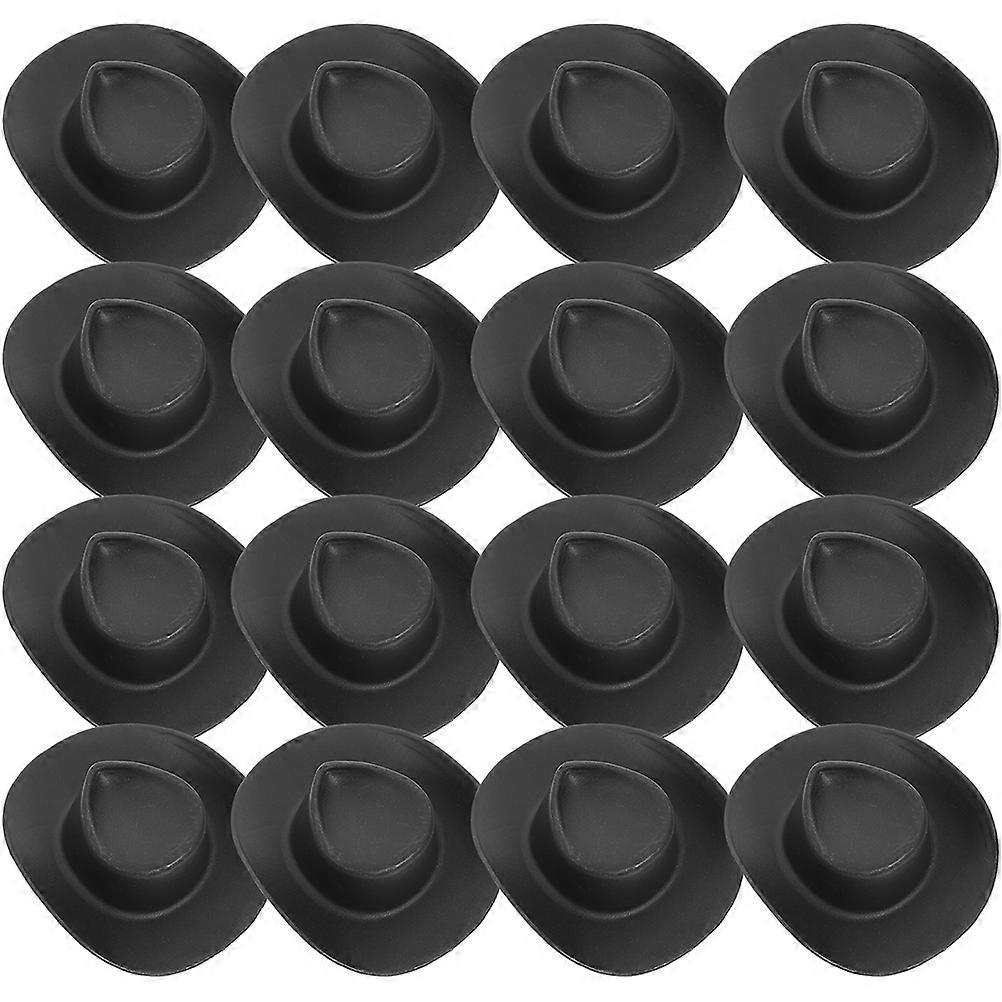 Black Tiny Cowboy Hats Adorable Mini Hats for 150Pcs