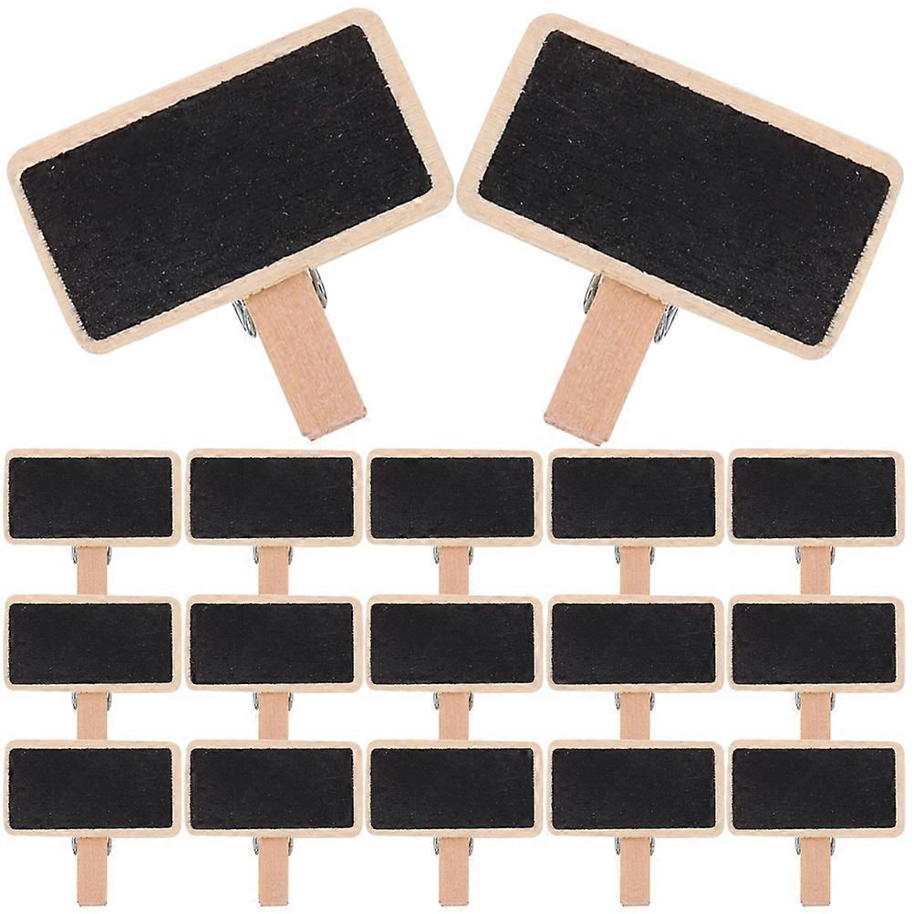 Chalkboard Sign Clip Task Tracking General Users 50Pcs Wood Compact Decorative