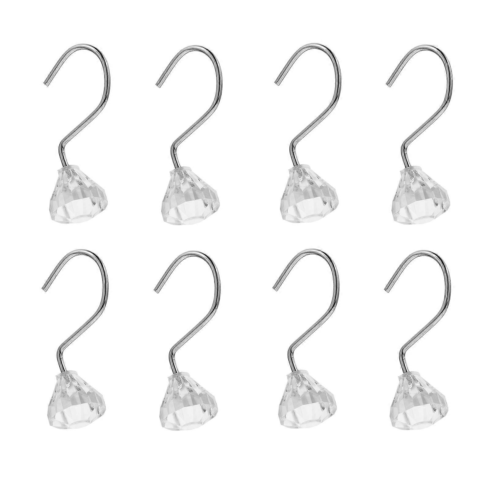Chic Curtain Hook Shower Curtain Hook for Home Use 36Pcs Silver