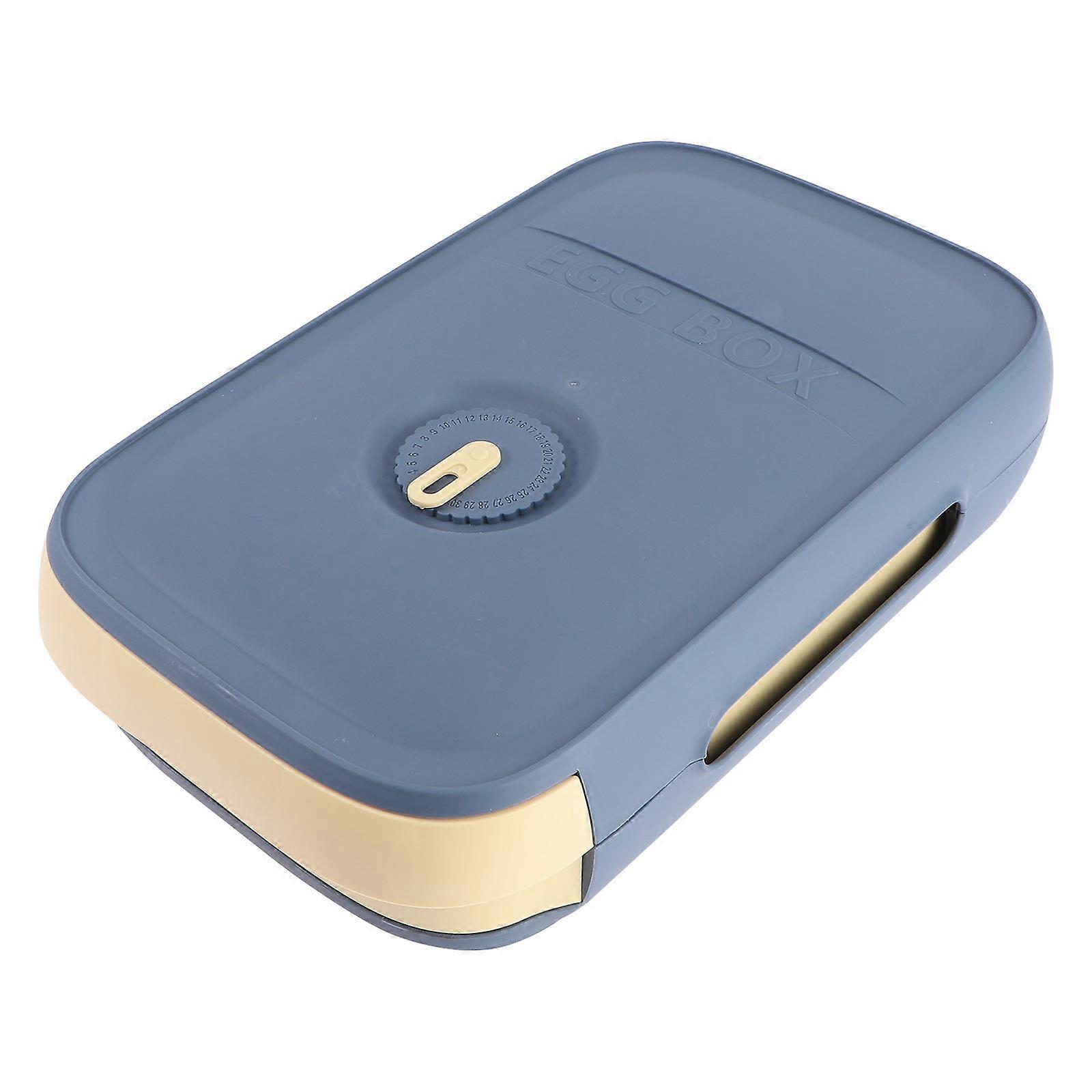 Refrigerator Egg Holder 2 Pcs Bin For Household Use Freshness Reminder Durable Plastic Storage Solution