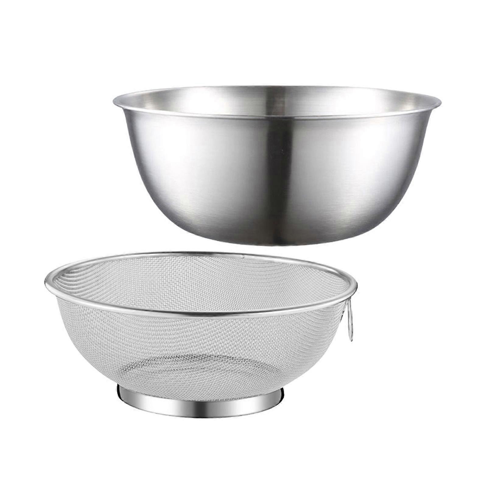 Stainless Steel Colander Basket Strainer for Vegetable Draining 10Pcs