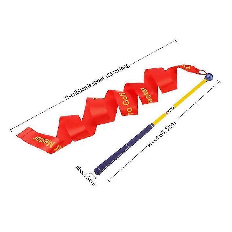 PGM Golf Practice Aid Colorful Ribbon Swing Trainer
