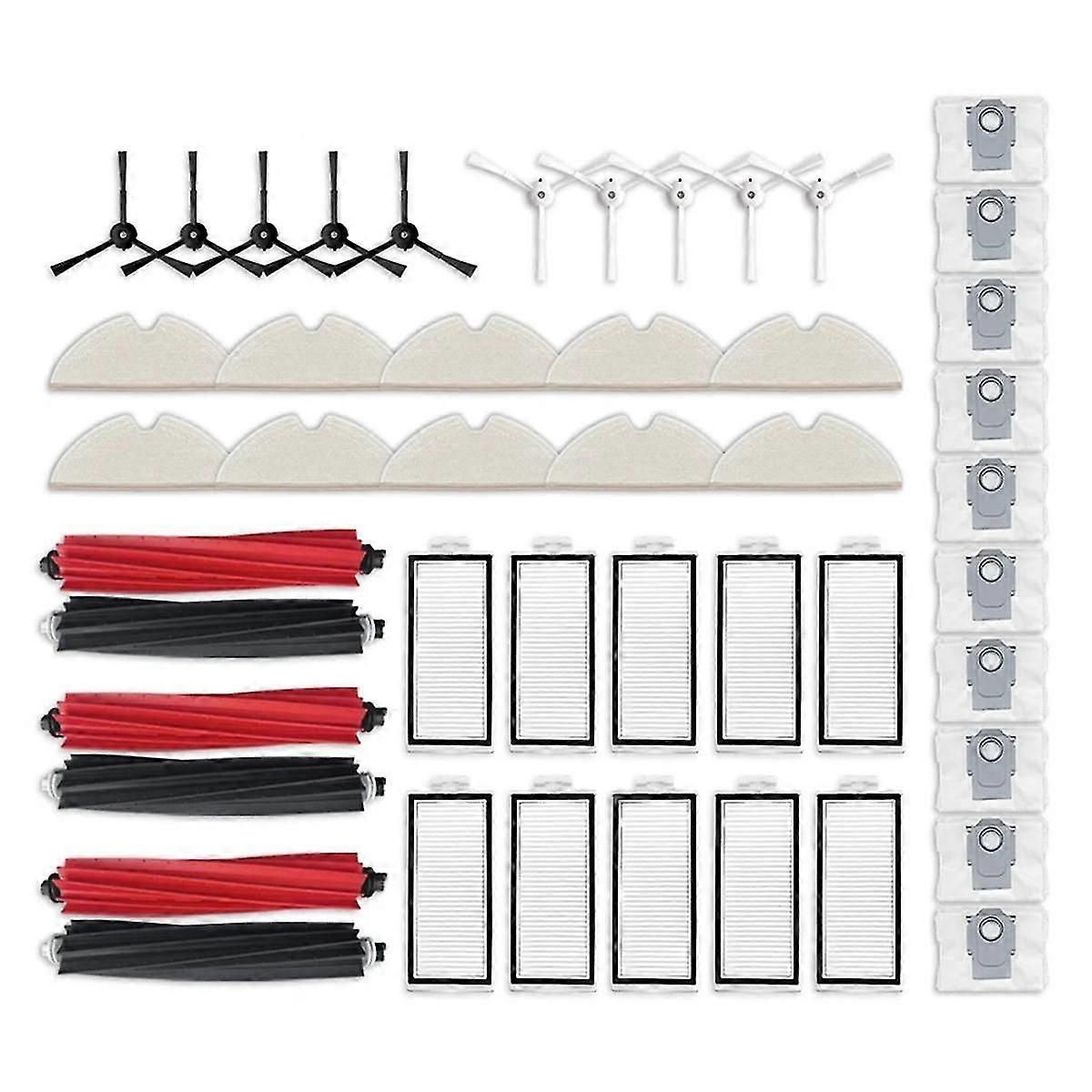 Roborock Q8 Max / Q8 Max + / Q5 Pro / Q5 Pro +メインサイドブラシHepaフィルターモップパッドダストバッグパーツアクセサリー用