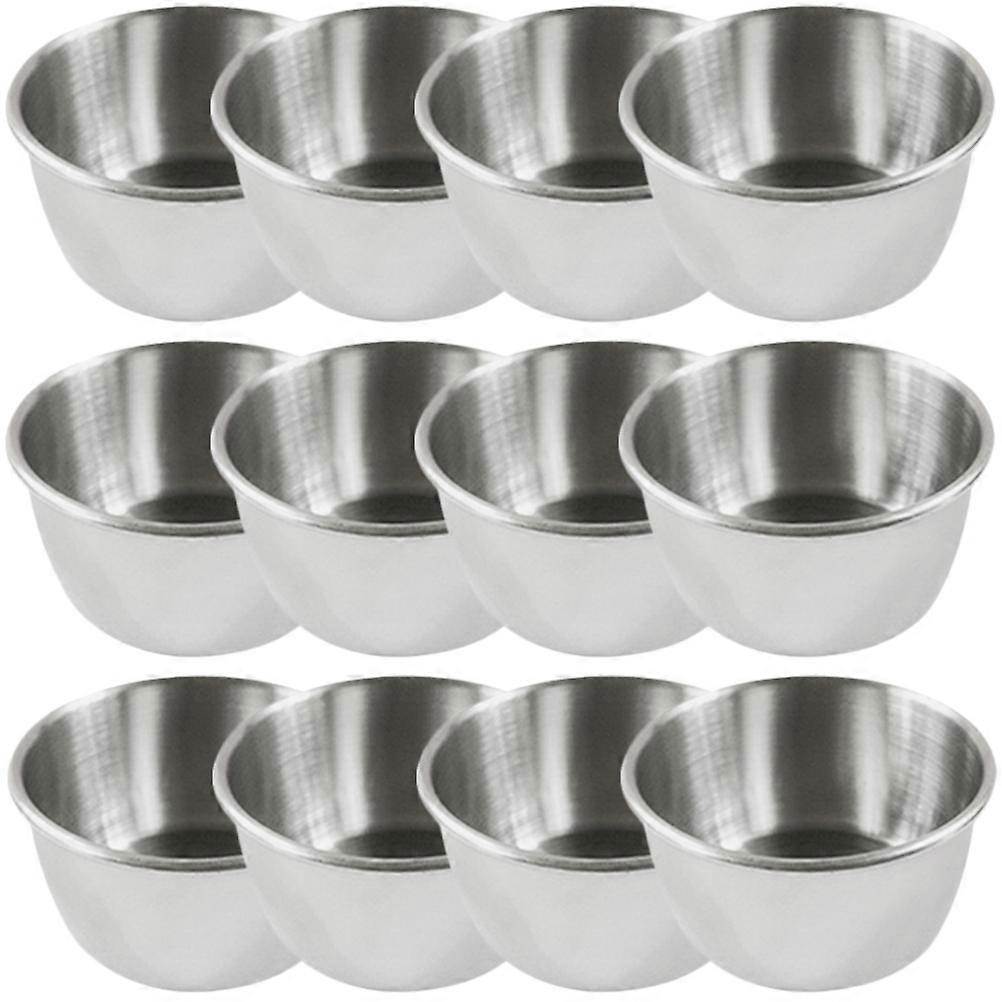 Ketchup Dish Condiment Cups for Storage 24Pcs Silver Containers