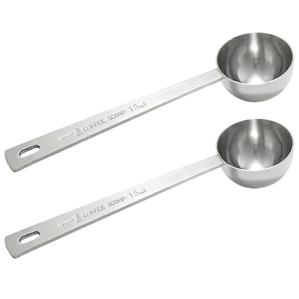 Silver Coffee Scoops Measuring Spoon for Baking 6Pcs Kitchen Accessories