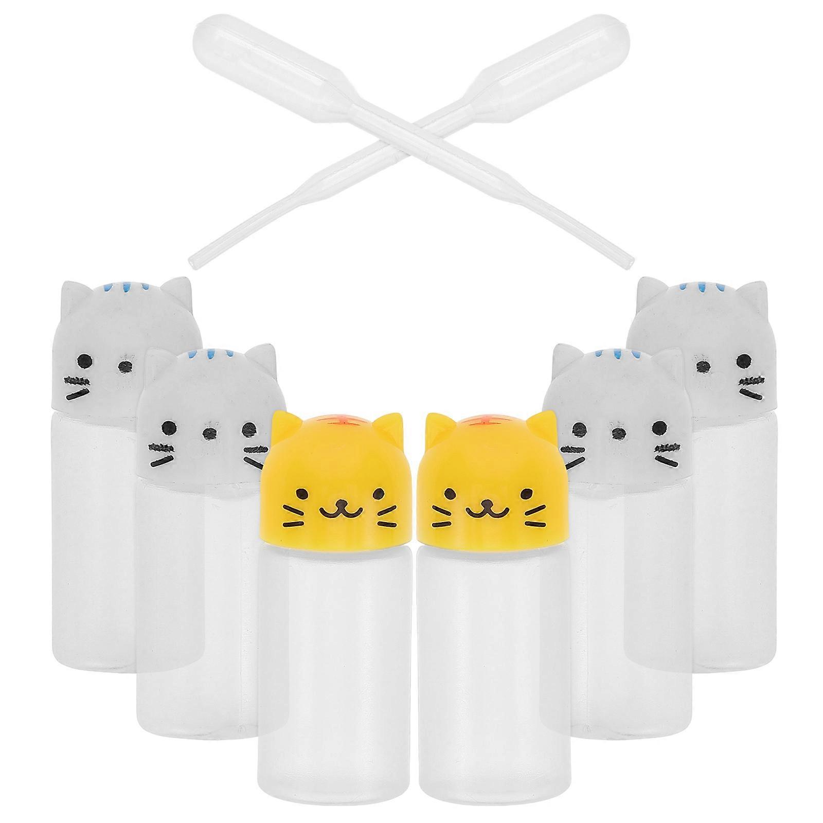Plastic Sauce Bottles for Storage 6Sets with Droppers for Food Seasoning