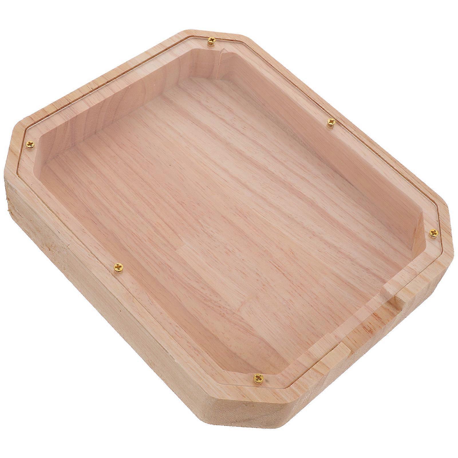 2Pcs Wooden Piggy Bank for Storage Clear Multi-Functional Coin Bank