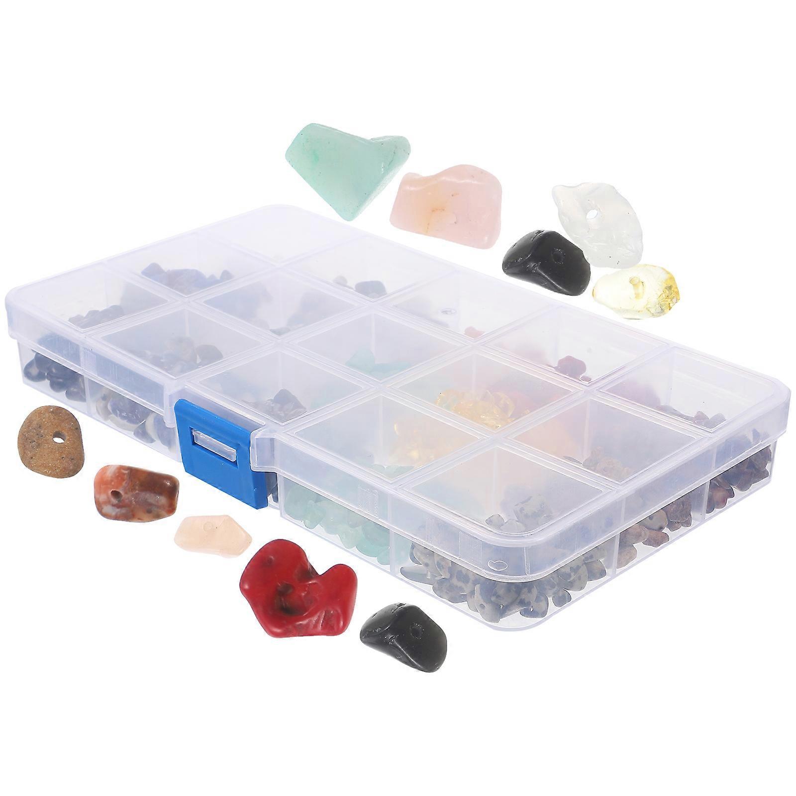 Assorted Color Natural Stone Beads for DIY 1 Box Gemstone Beads Crafting