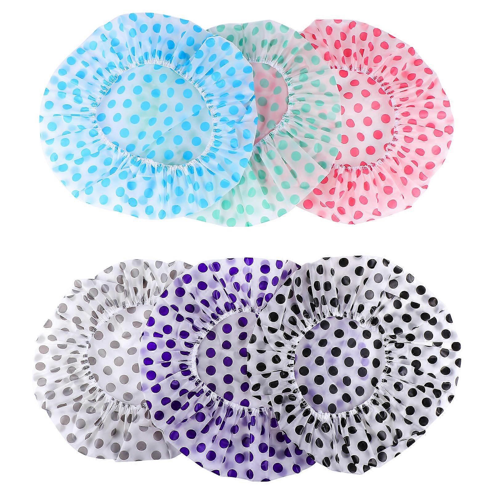 Bathing Caps 12Pcs Waterproof Shower Caps for Daily Shower Use