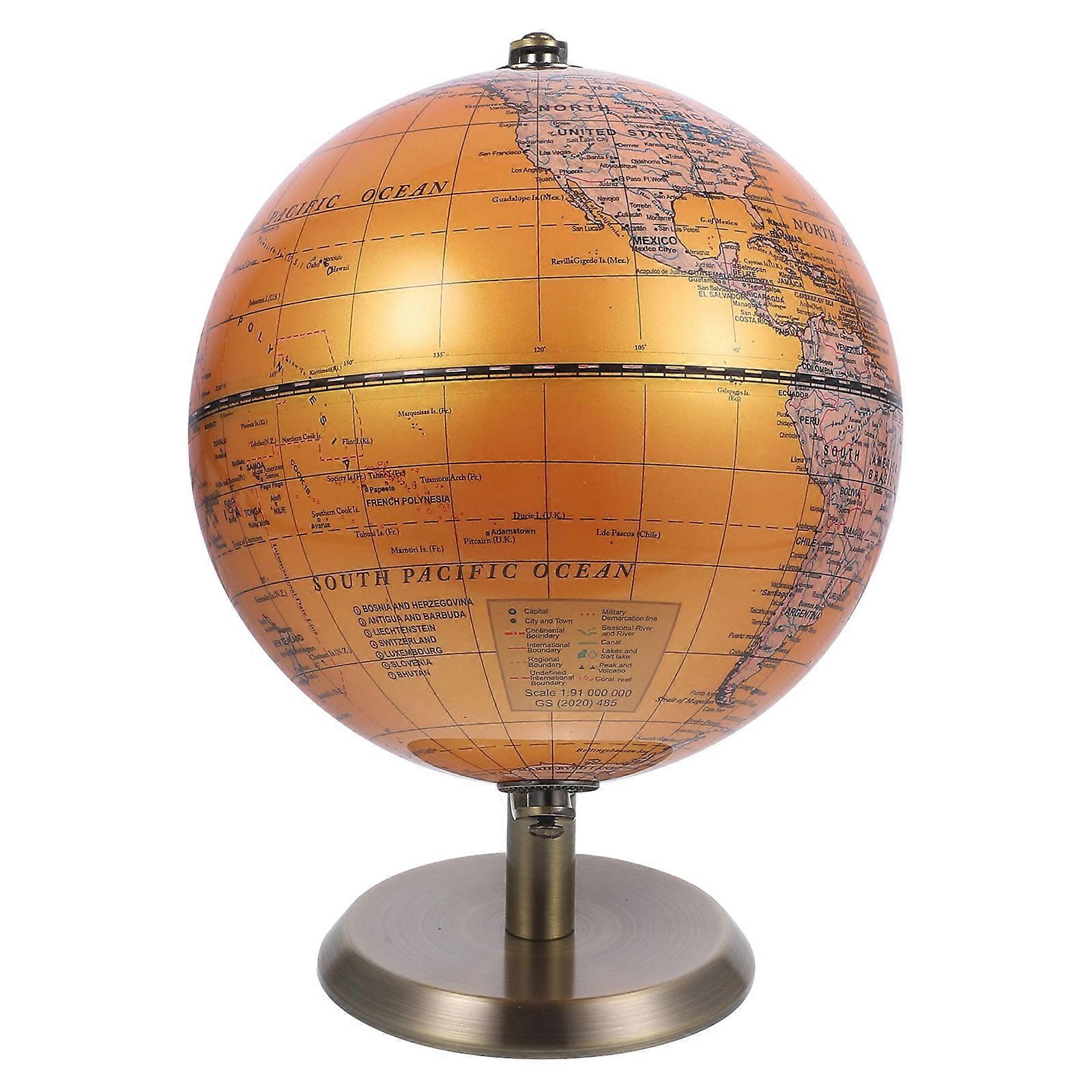 Desk Globe Terrestrial Globe Decor for 3Pcs Educational Tabletop Use