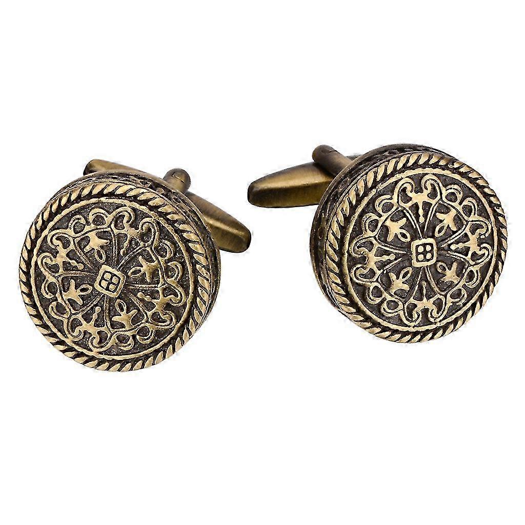 Round Metal Cufflinks