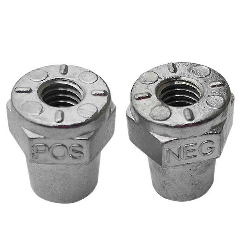 1Pair 3/8inch Thread Positive Negative Battery Post Terminal Adapters