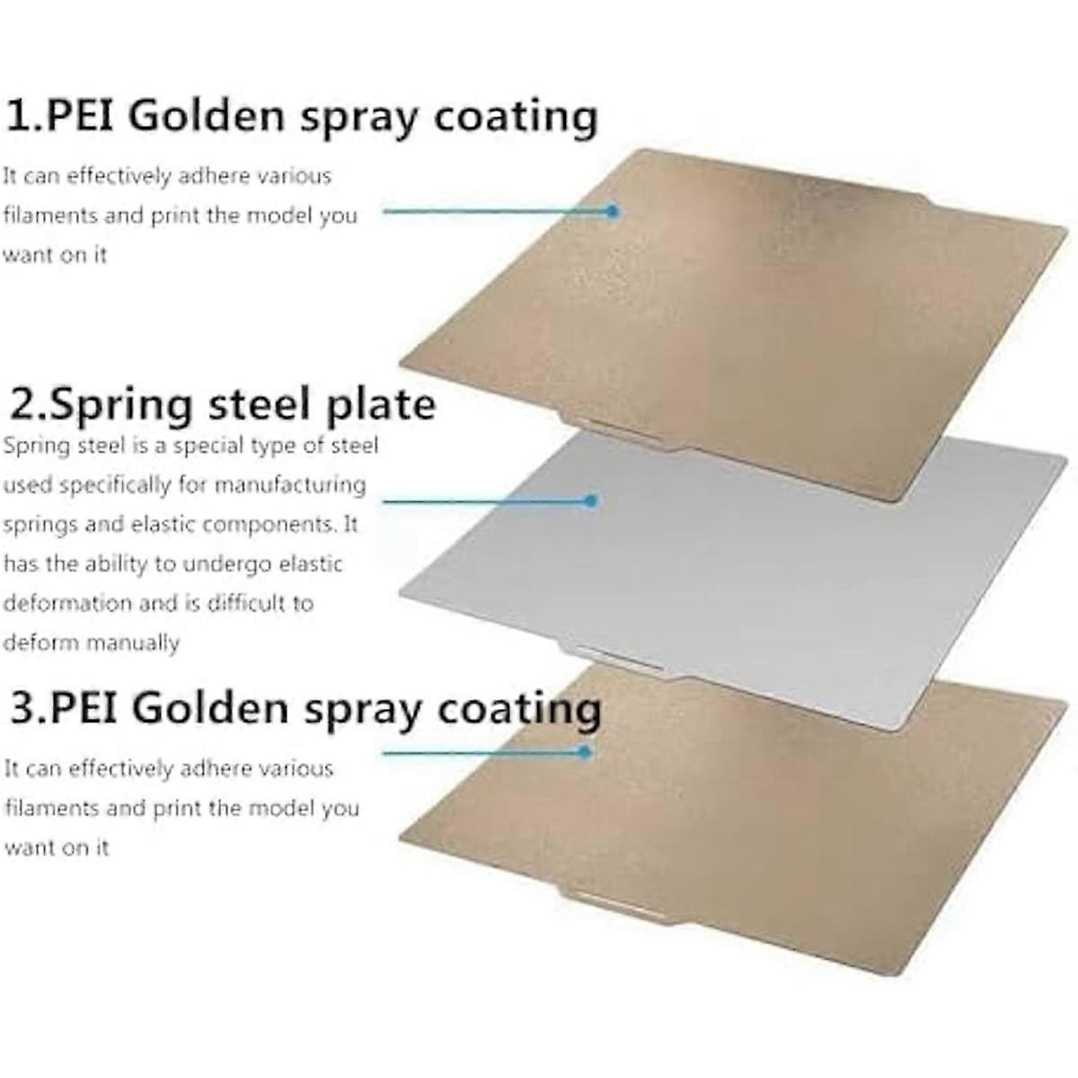 For Centauri Carbon Build Plate 260x271mm Print Bed Double Sided