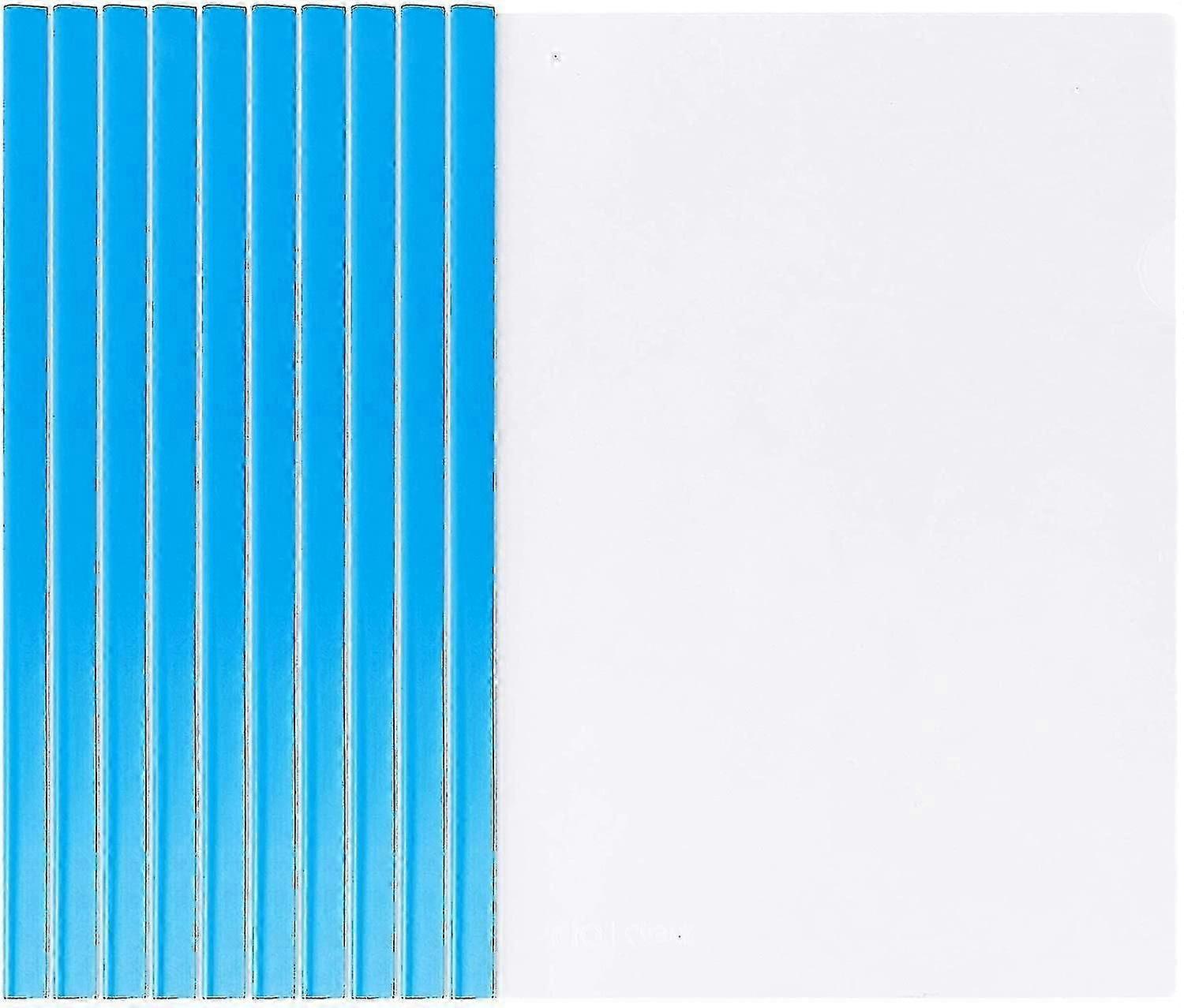 10 Pack Sliding Bar Clear Report Covers Transparent Resume Presentation File Folders