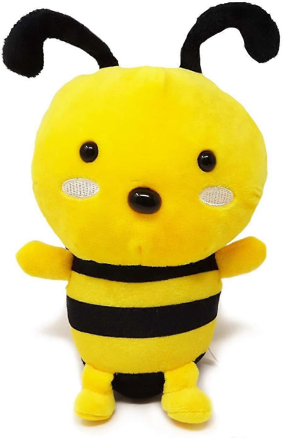 20cm/7.87inch Cute Plush Bee Toy Stuffed Honeybee Toy, Busy But Happy