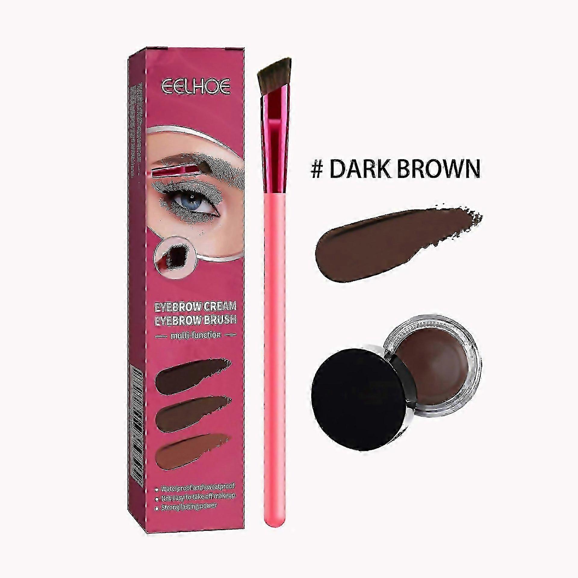 For Eelhoe Multifunctional Eyebrow Brush Set Bevel Wild Portable Eyebrow Brush Brow Cream Eyeshadow