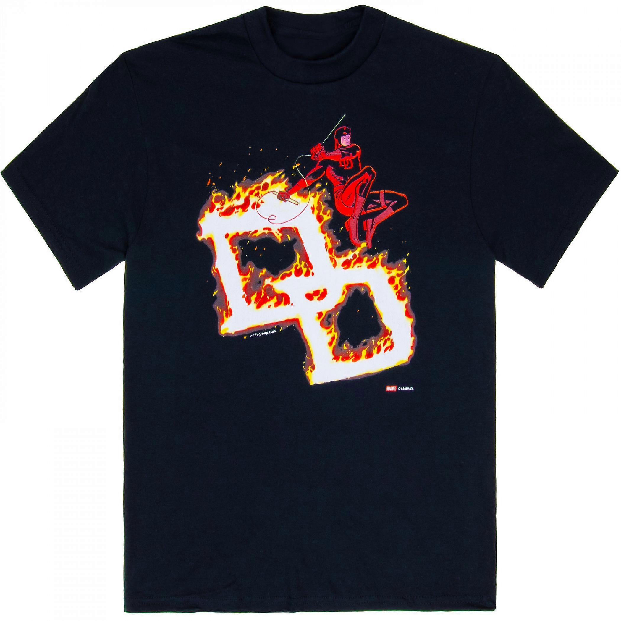 Daredevil Flaming Logo T-Shirt