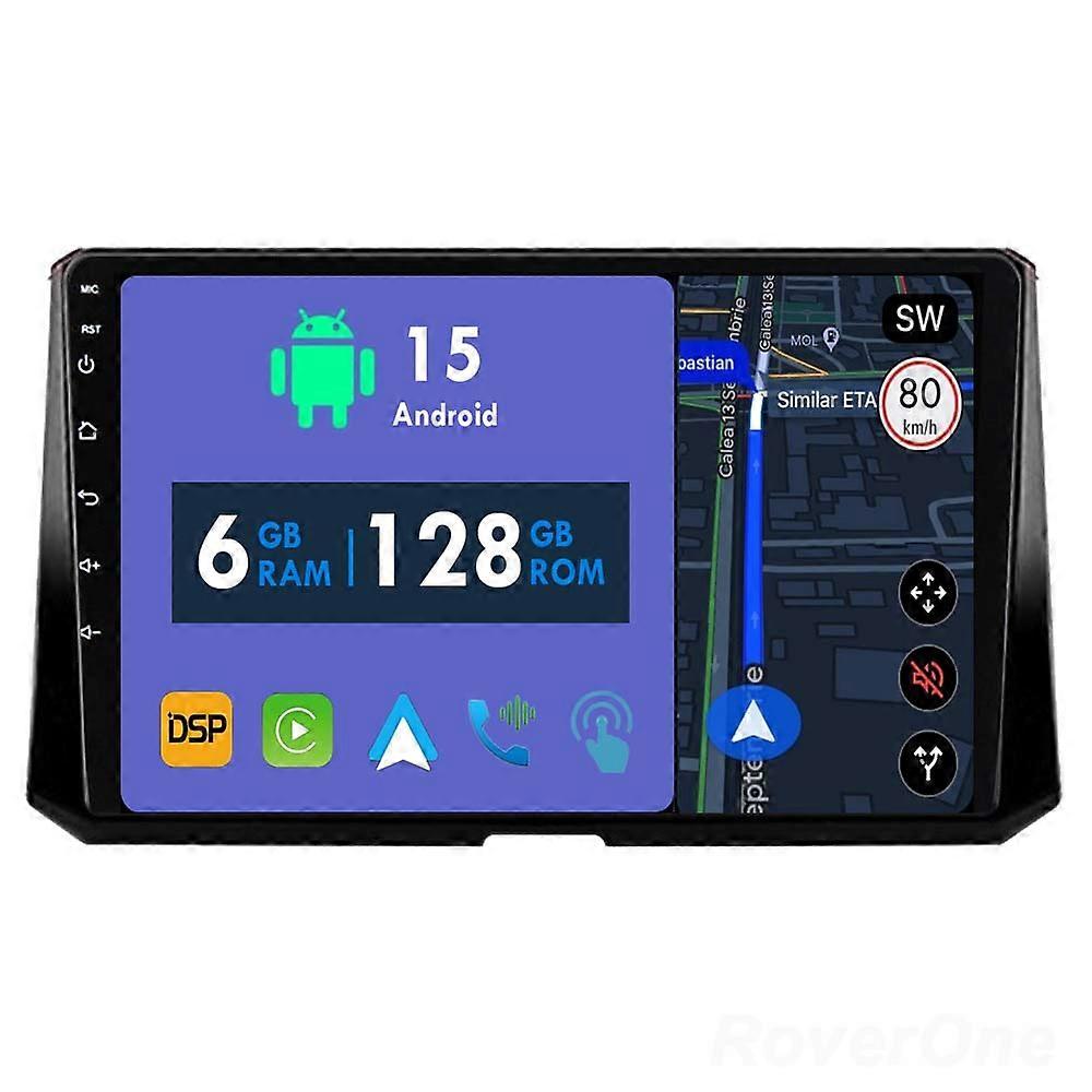 Car Radio 6G+128G CarPlay GPS Navigation Head Unit for Toyota Corolla 12 2018 - 2023 Android Auto Bluetooth Stereo Touch Screen
