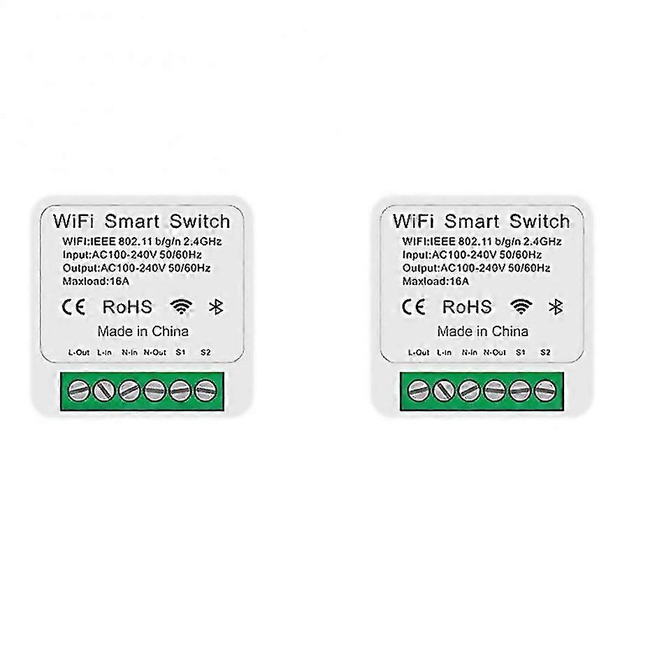 For Ewelink Wifi Mini Smart Switch 16a Support 2way Control Timer Wireless Switch Compatible Works