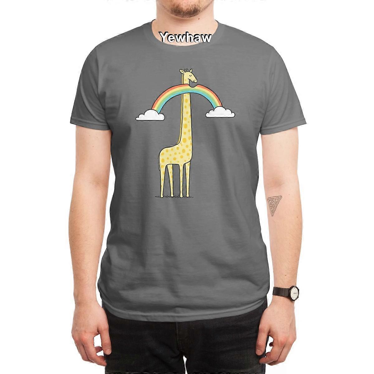 Rainbow Cake T-Shirt giraffe clouds minimalistic playful