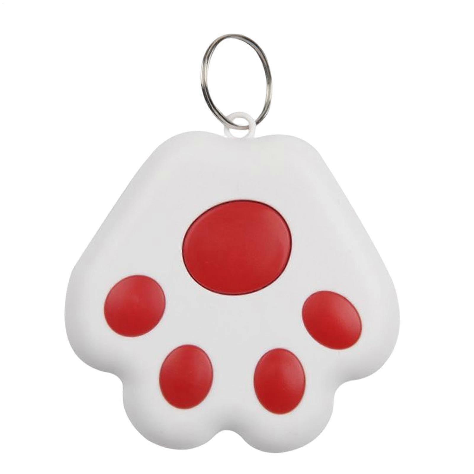 Dog GPS Tracker Waterproof Cat Claw Shape Real Time Location Tracker Wireless Phone Finder Red
