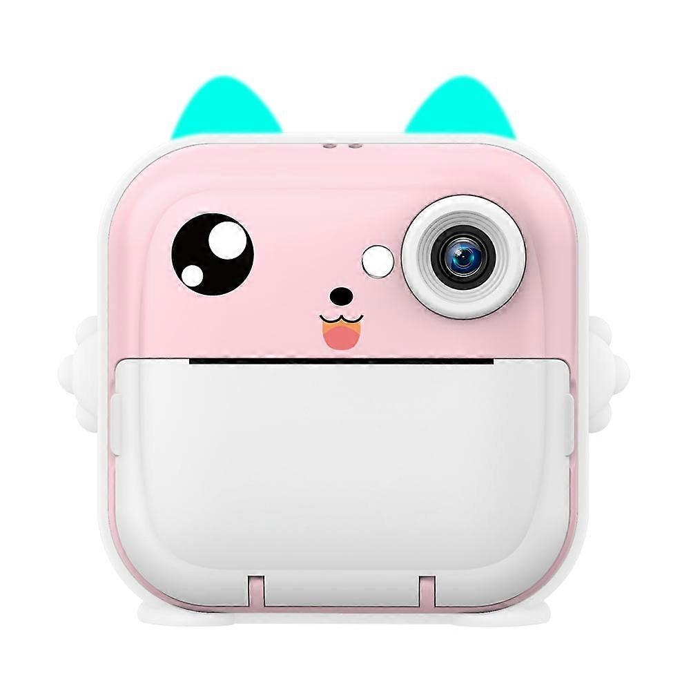 jixopn Children Instant Print Camera with Thermal Printer Digital Photo Camera (Pink)