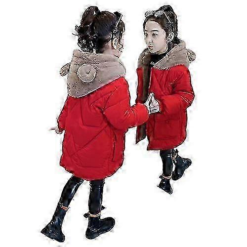 Hooded Parka Girls' Warm Down Jacket