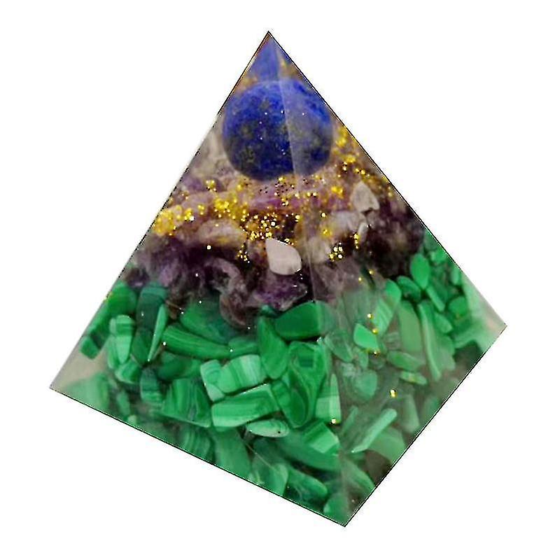 Craft Decoration Makers Ogan Energy Pyramid Feng Shui Decoration Natural Crushed Stone Color-2