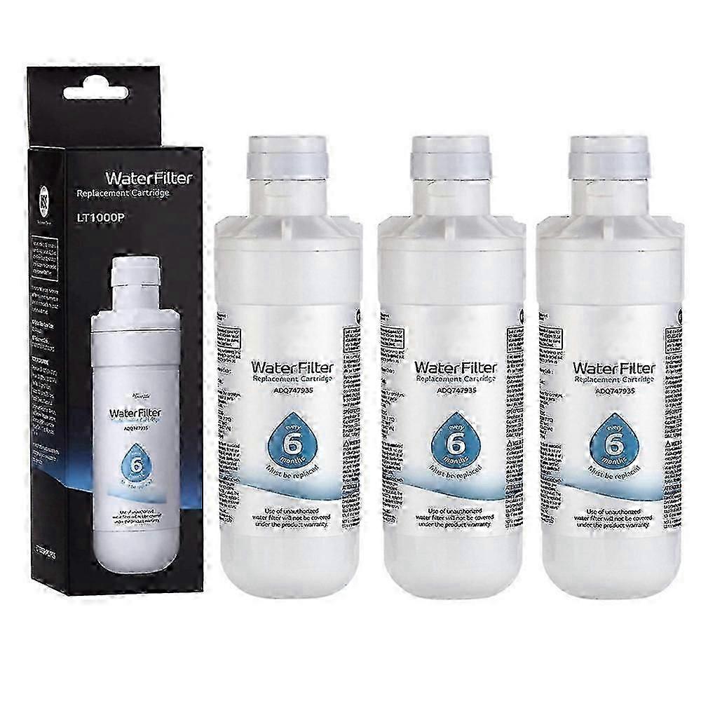 1-3 PACK LG LT1000P ADQ747935 Filtre purificateur d’eau pour réfrigérateur authentique