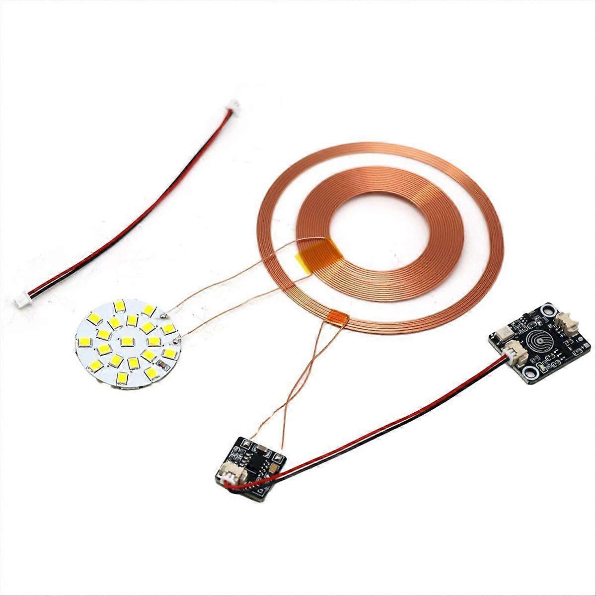 12V Maglev Wireless Power Supply Transmitter Coil Induction Wireless Receiver LightLED DIY Magnetic
