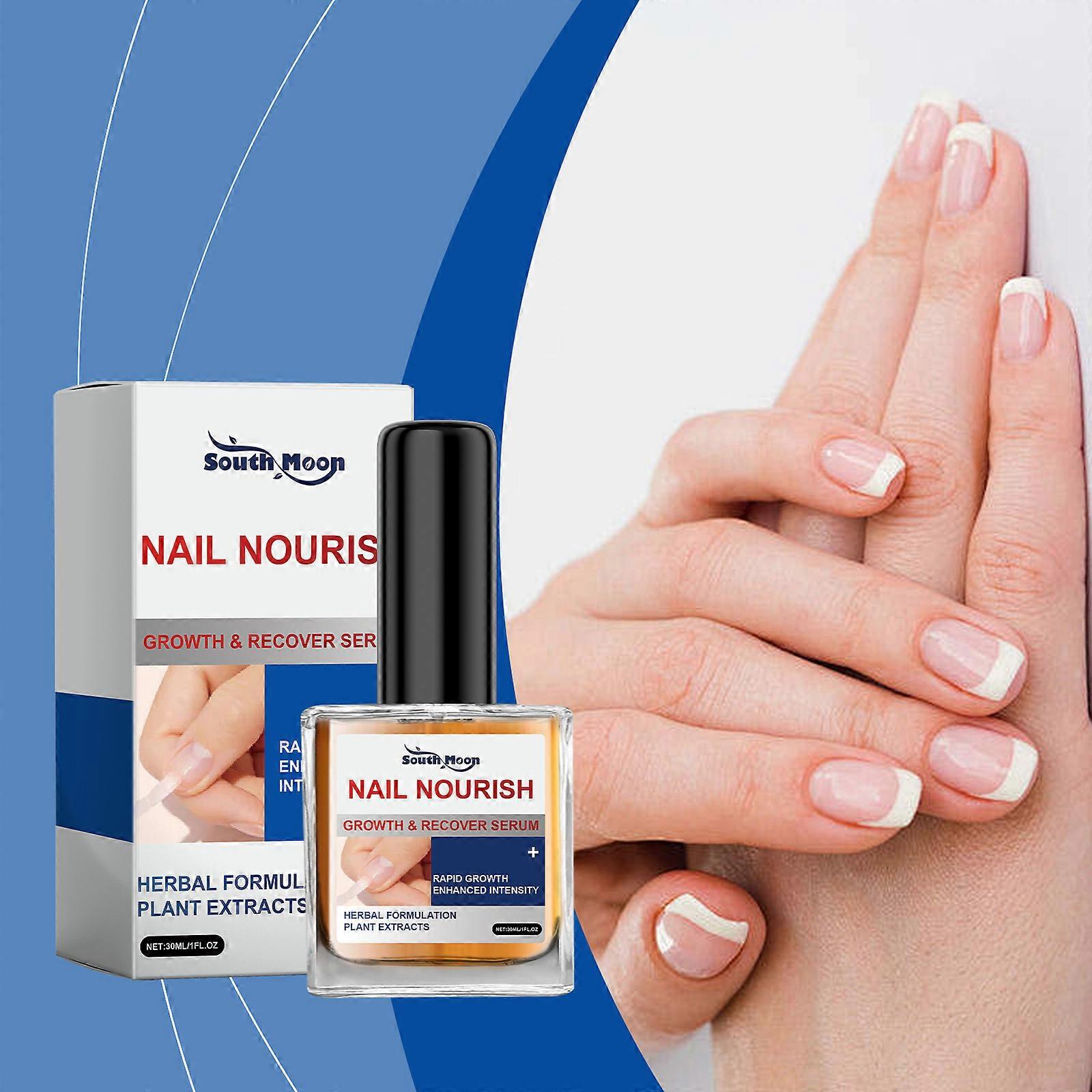 South Moon Nail Care Solution, Mild Ingredients Moisturize Soft Nails Thick Nails Dirt Cleaning Solution