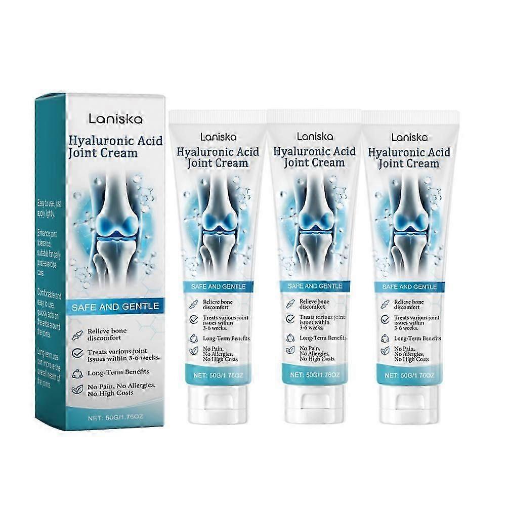 3 قطع جل تدليك المفاصل بحمض الهيالورونيك ، جل متقدم للعناية بالمفاصل والعظام للظهر والرقبة واليدين والركبتين