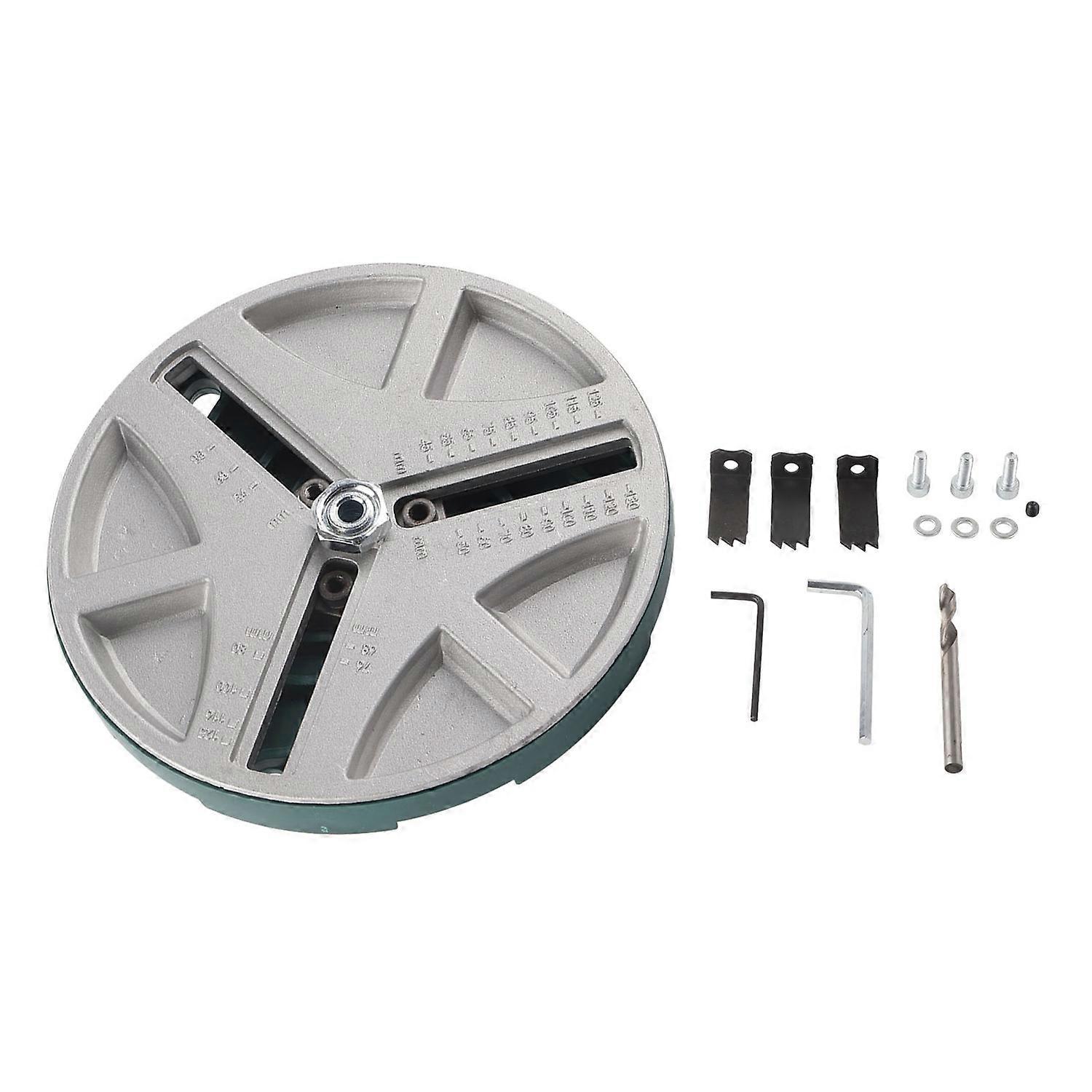 Adjustable Punching Saw Round Hole Opener Tools with Positioning Bit and 3 Tooth Blades