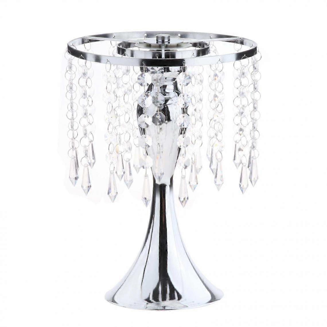 crystal candle holder silver candlestick