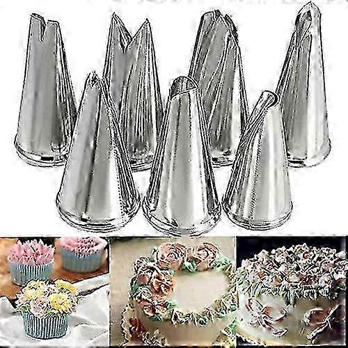 Leaf Piping Bags And Tips Set 7 Pieces Piping Tips Set Cake