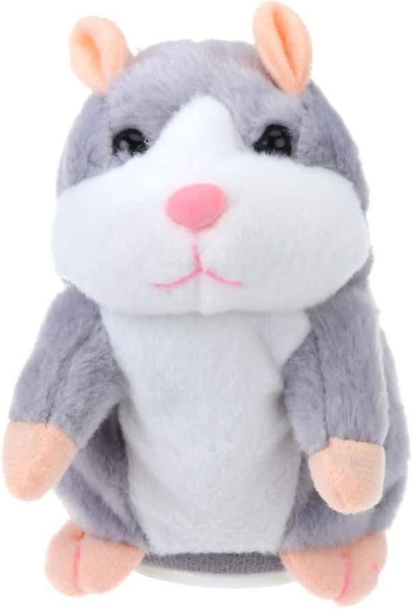 Talking Hamster Plush Mouse Interactive Toy Repeat What You Say Speak Record Toy Electronic Petbrown