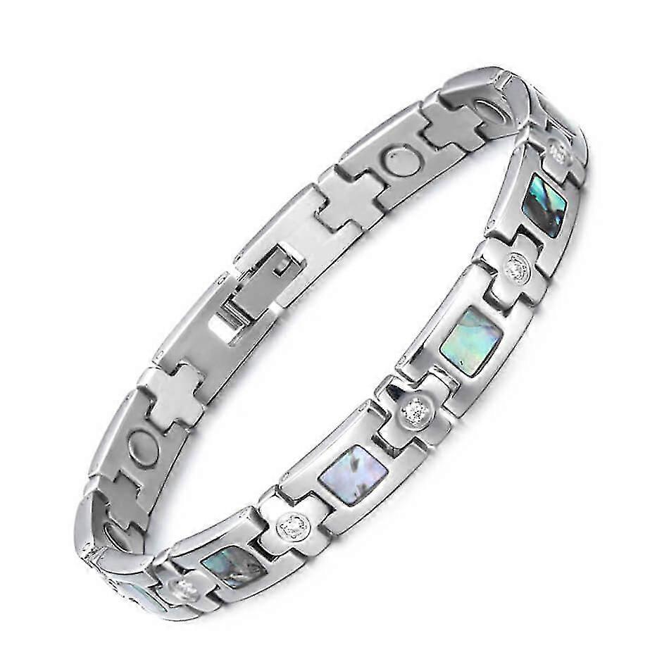 女性のための磁気ブレスレットブレスレット女の子チタン鋼ブレスレットシンプルなシェルスタイル