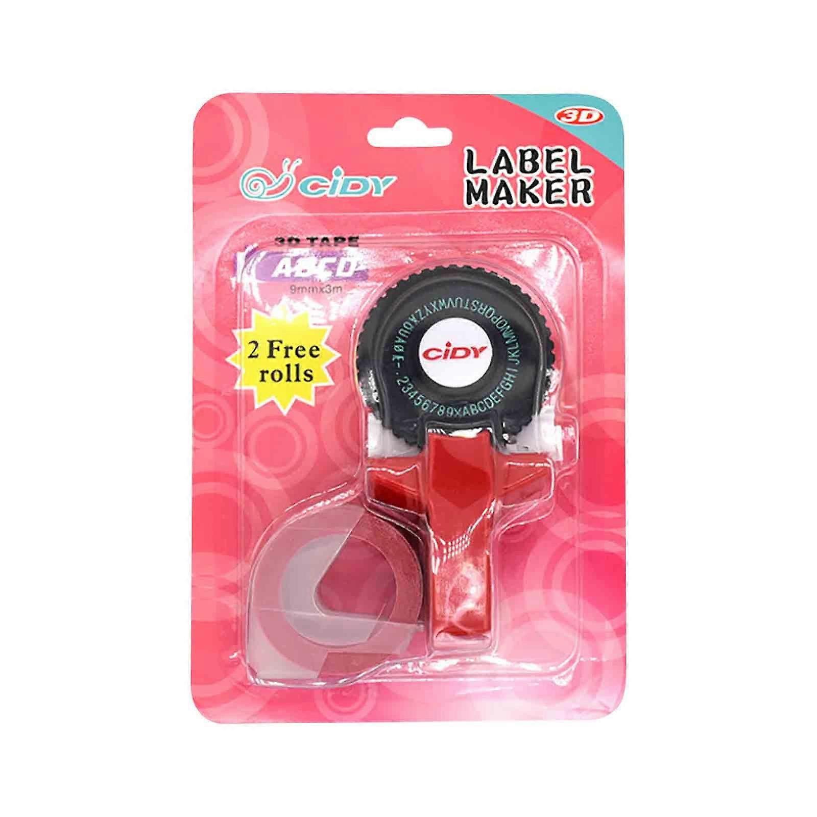 Gyedtr Label Maker Machine with Tape Small Office Home Edit Label Maker Embossing Machine Engraving Machine Hand Tent Decorative Tape Paper Clearance