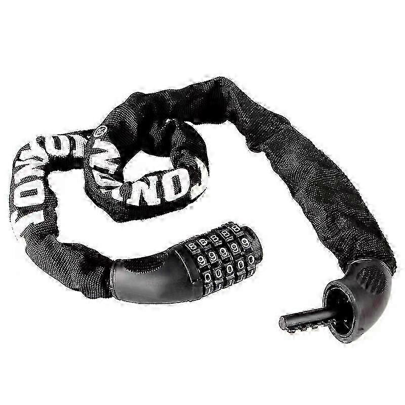 Bicycle Lock Security with Number Code Chain Lock, Anti-Theft for Fence and E-Bike