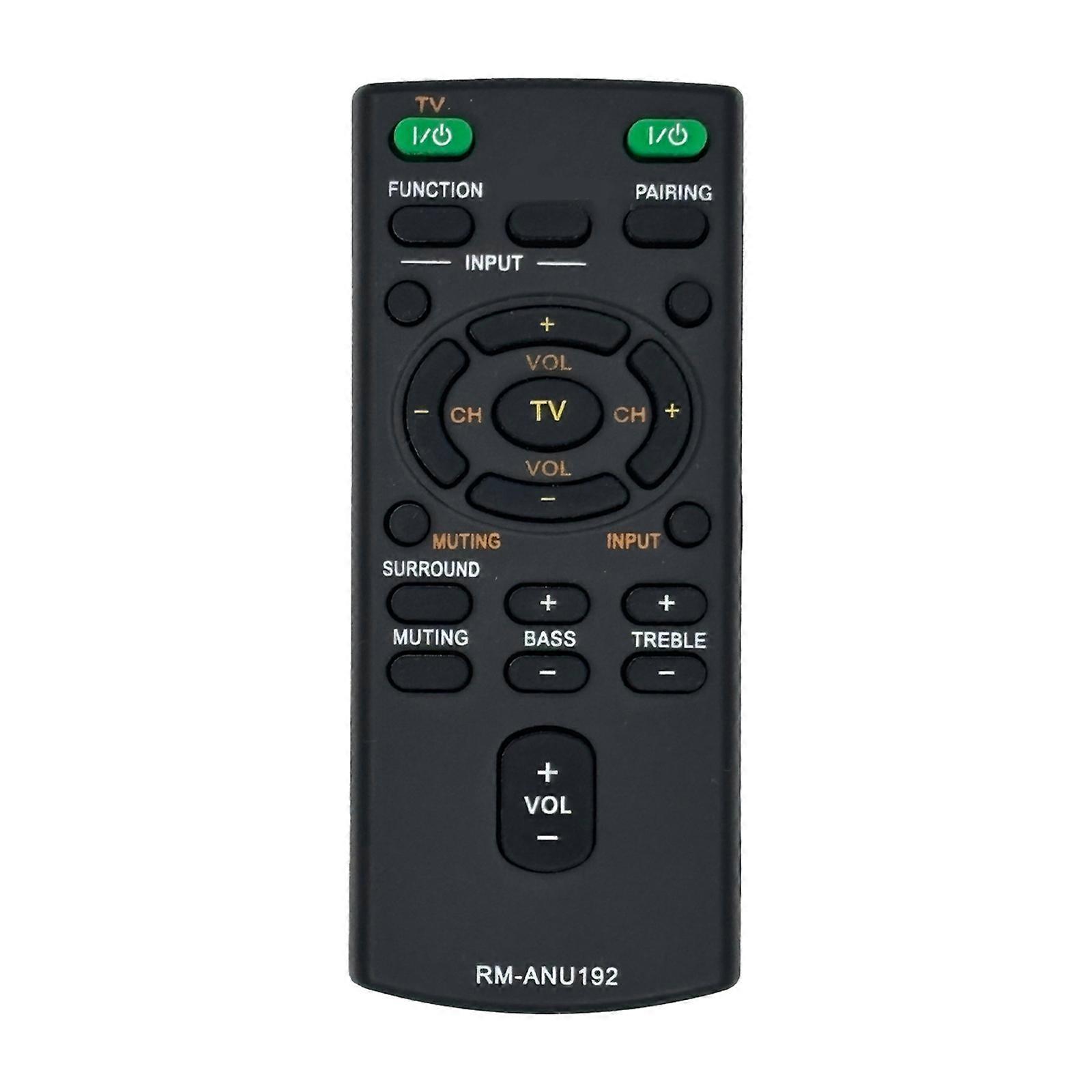 Direct Replacement Controller For Sound Bar RM-ANU192 Systems Requires Not Need Programming Multicolor