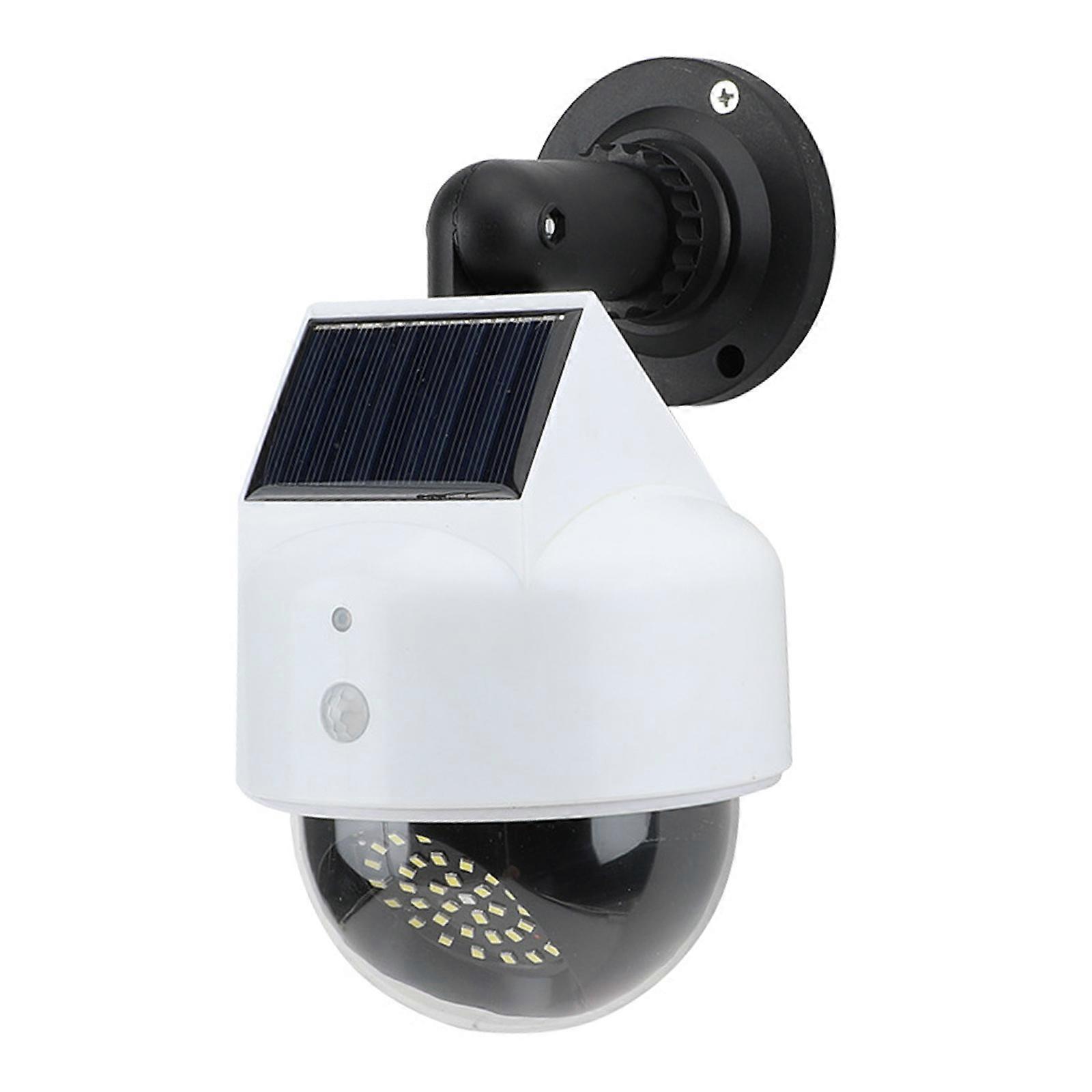 Simulation Monitor Camera 3 Mode Adjustable Dome Dummy Fake Camera with LED Light CCTV Security Camera for Outdoor Use Multicolor