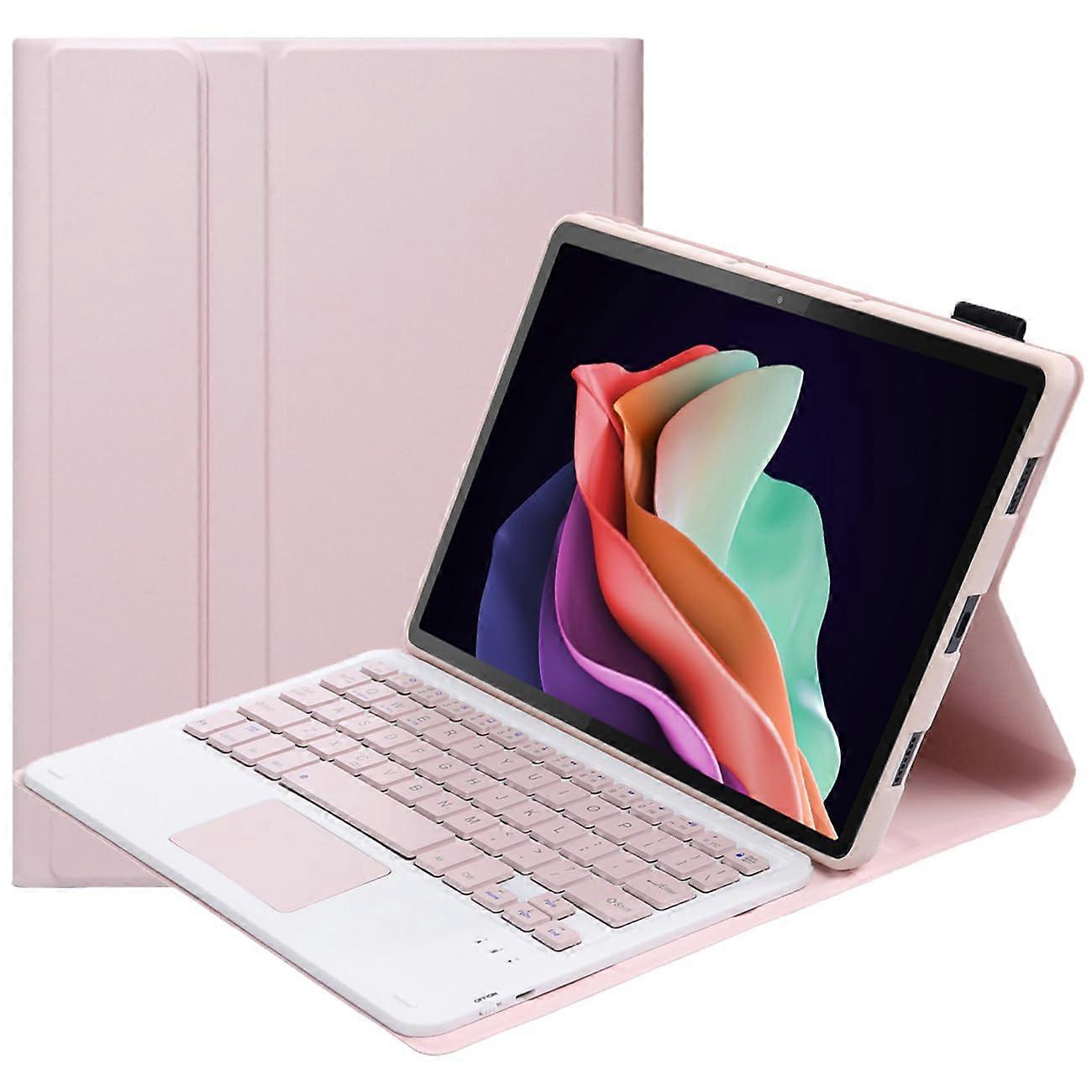 Bluetooth Keyboard Case With Trackpad For 11.5Inch TB350FU TB350XU Pink Protective Cover