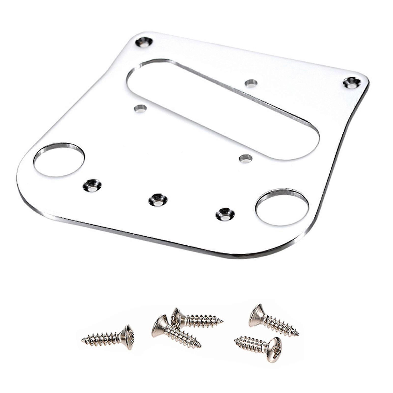 Metal Bridge Plate Guitar Component Metal Construction Improved Sustain Tuning Retention Simple Drop in Installation Multicolor