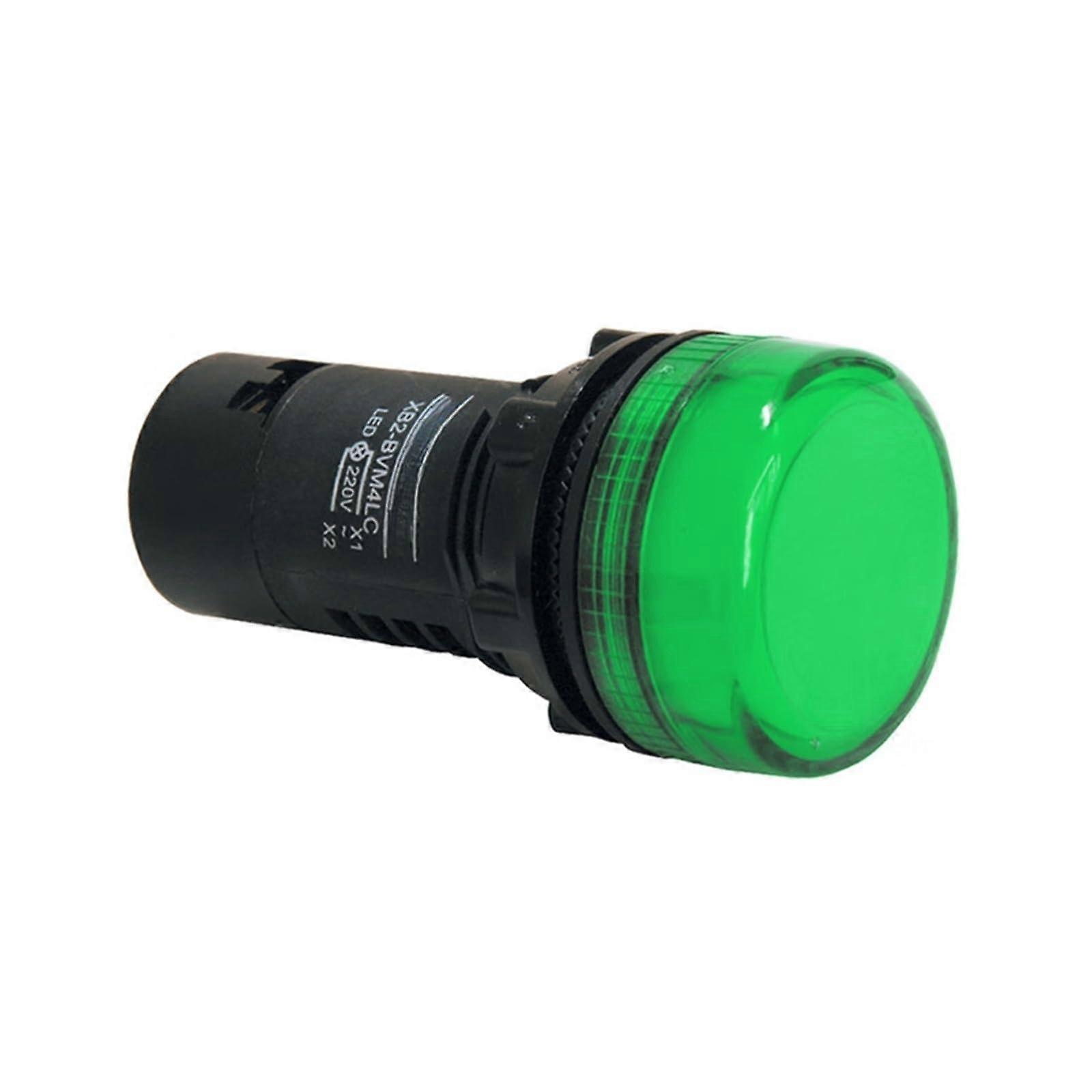 DC 110V Green LED Indicator Light Panel Mount Signal Lamp for Control Switch