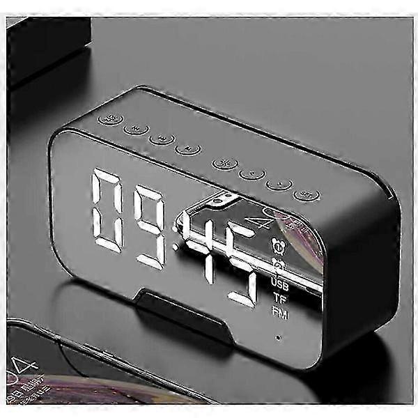 Digital alarm clock, LED alarm clock with adapter, adjustable brightness and volume, large screen clocks, snooze function