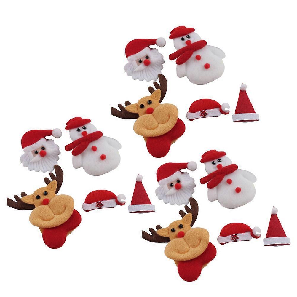 Christmas DIY Patch for Clothes Decor Santa Claus Cloth Patch 25Pcs