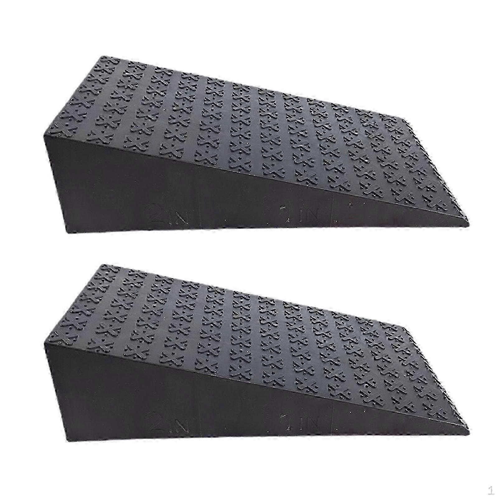 2x Squat Wedge Block Yoga Heel Stretcher Portable Nonslip Slanting Board Foot Incline